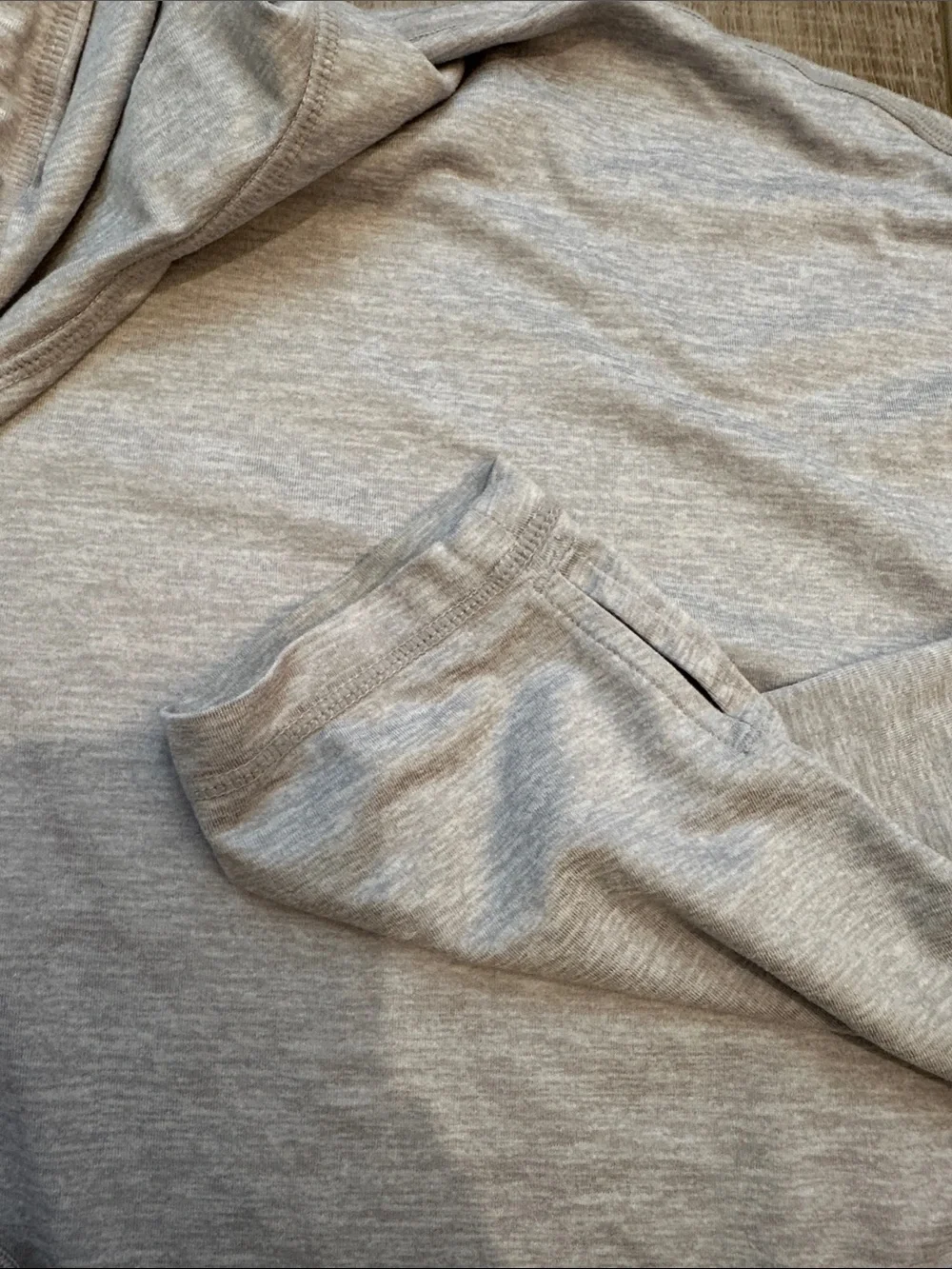 Athleta Light Gray Men's Zip-Up Hoodie Sweater